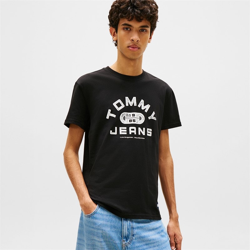 Tommy Jeans Heren TJ Gym T-shirt Zwart