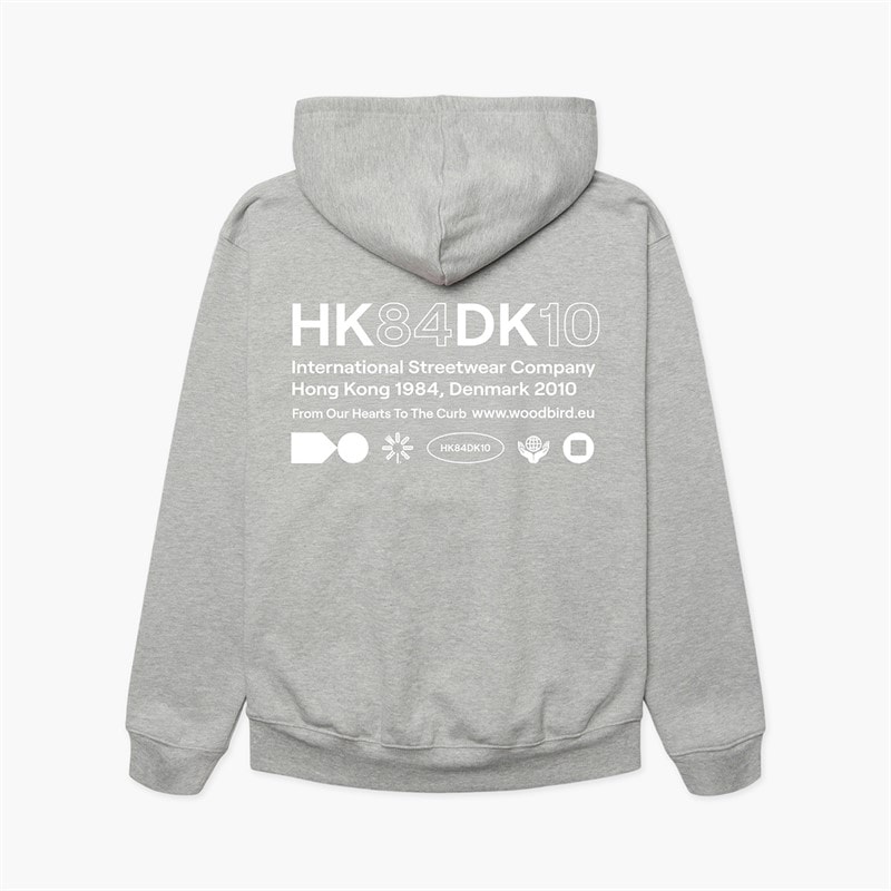 Woodbird Herren Pacs HKDK Hoodie Grey Melange