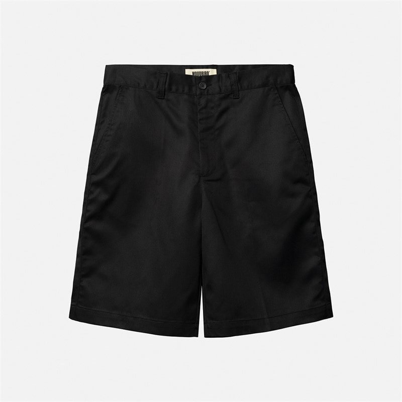 Woodbird Heren Rami Chino Shorts Zwart