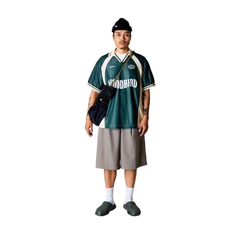 Woodbird Polo à manches courtes Taka Homme Pine Green