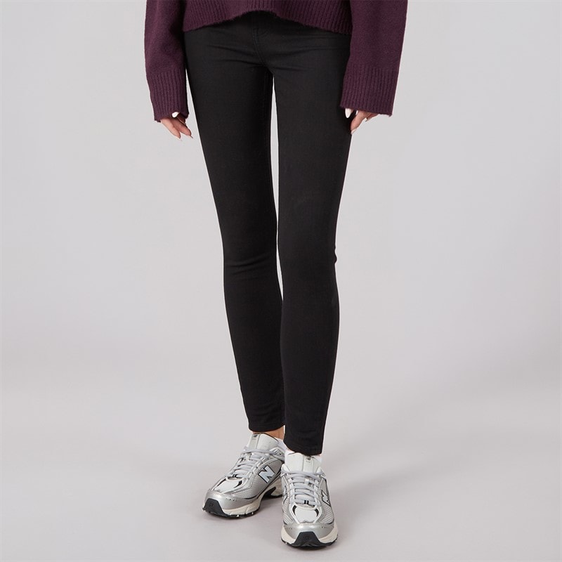 JJ REBEL Dames Michelle Skinny Fit Jeans 637 Zwart