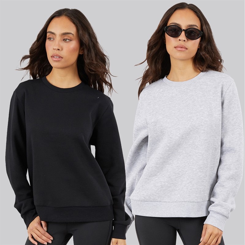 JJ REBEL Viola bluzy 2-pak dla niej kolor Czarny/Grey Marl