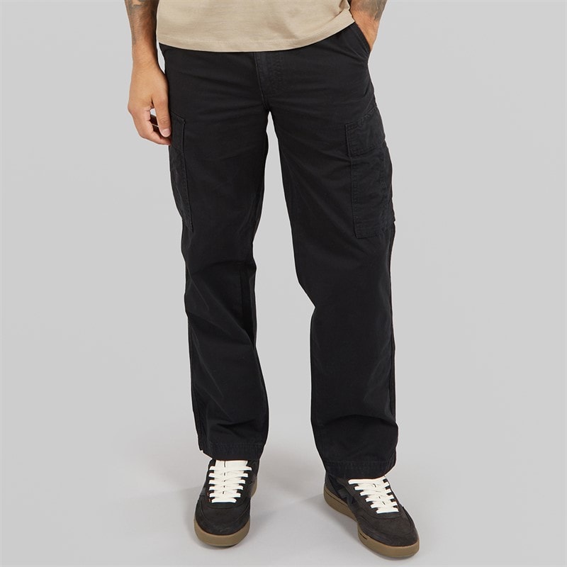 JJ REBEL Heren Carlos Relaxed Cargo Broek Zwart