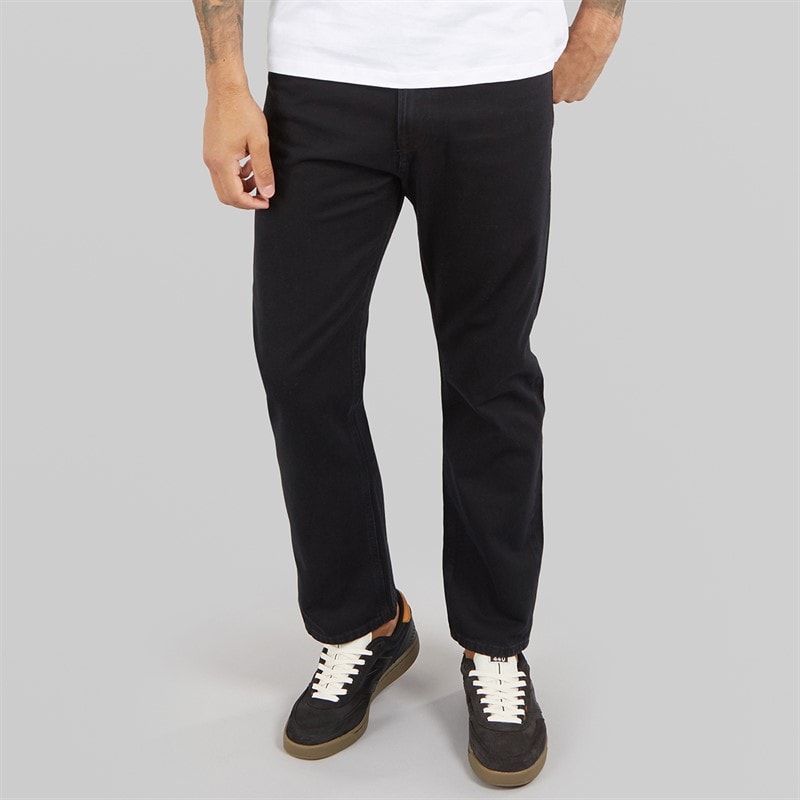 JJ REBEL Heren Roxan Relaxed Fit Jeans Zwart