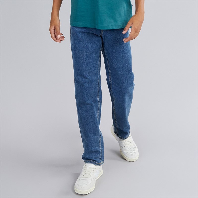 JJ REBEL Garçon Noah Regular Fit Jean Mid Blue