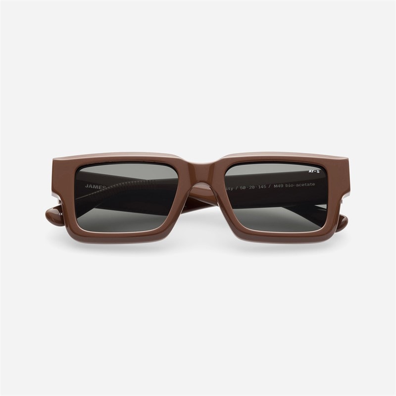 AY Studios Gravity Zonnebrillen Solid Chocolate Brown