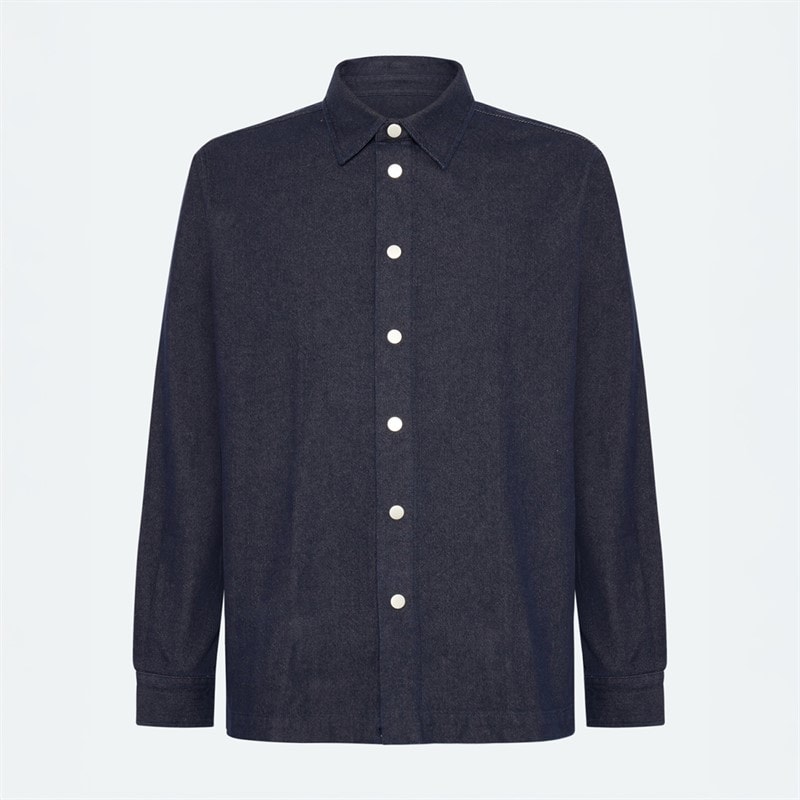 Minimum Heren Randy Lange Mouwen Shirt 3922 Sky Captain