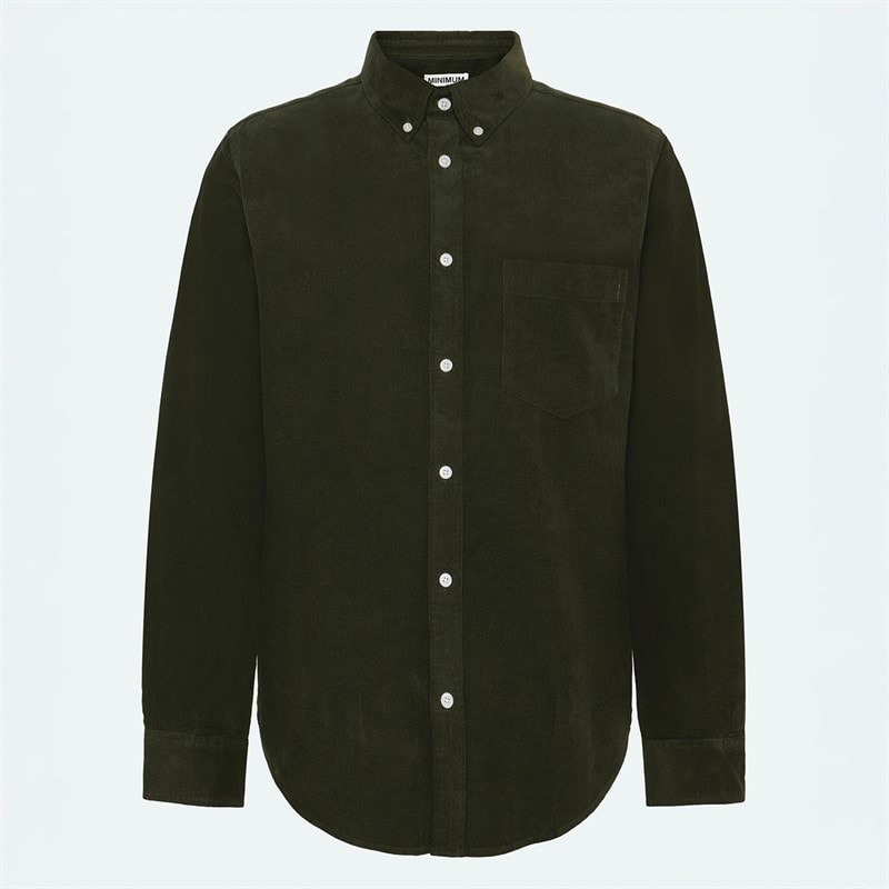 Minimum Heren Colt Shirt met Lange Mouwen 715 Rosin