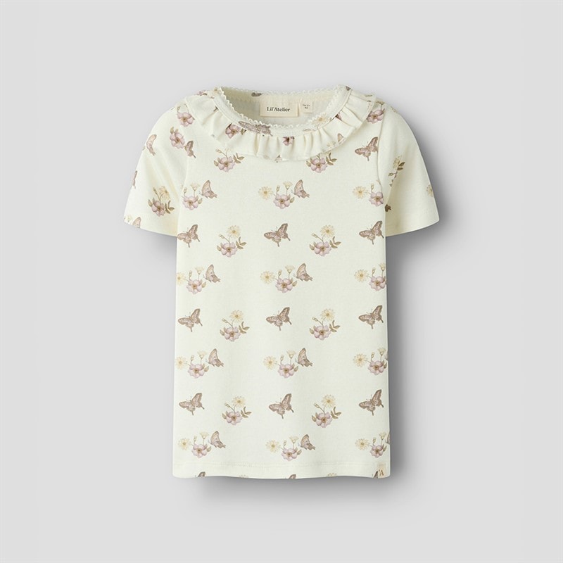 Lil' Atelier T-shirt Manches Courtes Layo Fille Coconut Milk