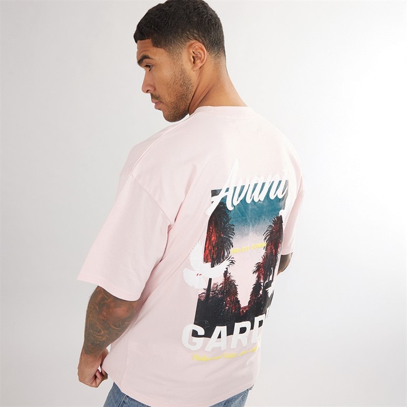 Avant Garde T-shirt Endless dla niego kolor różowy
