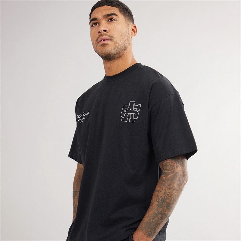 Avant Garde Herren Emblem T-Shirt Schwarz