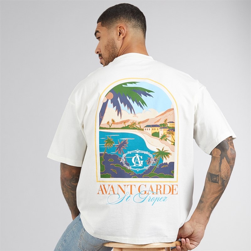 Avant Garde Terrain T-shirt dla niego kolor Off White