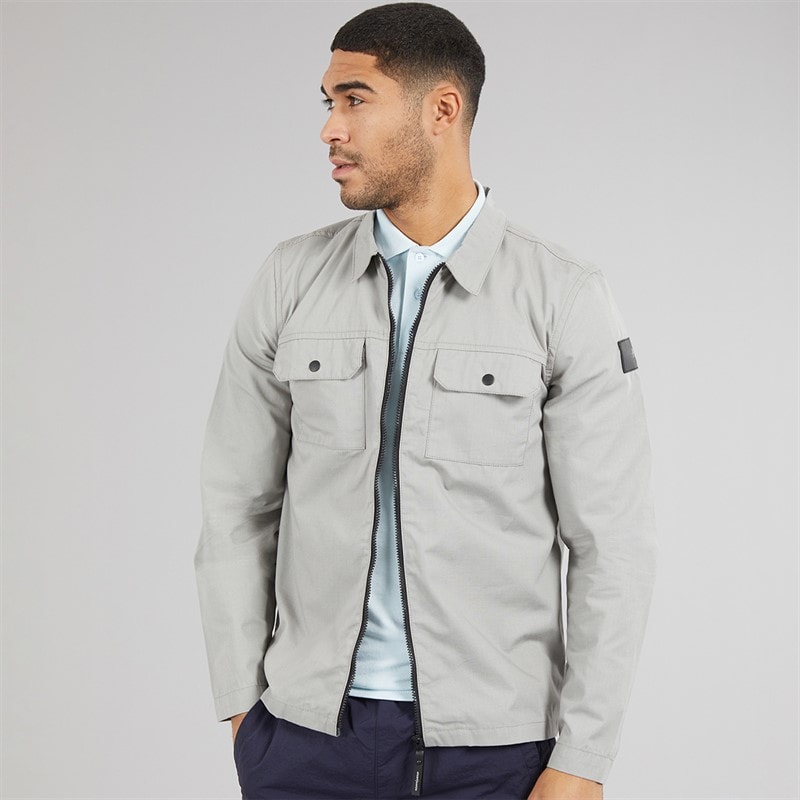 Avant Garde Herren Arden Überhemd Ice Grey