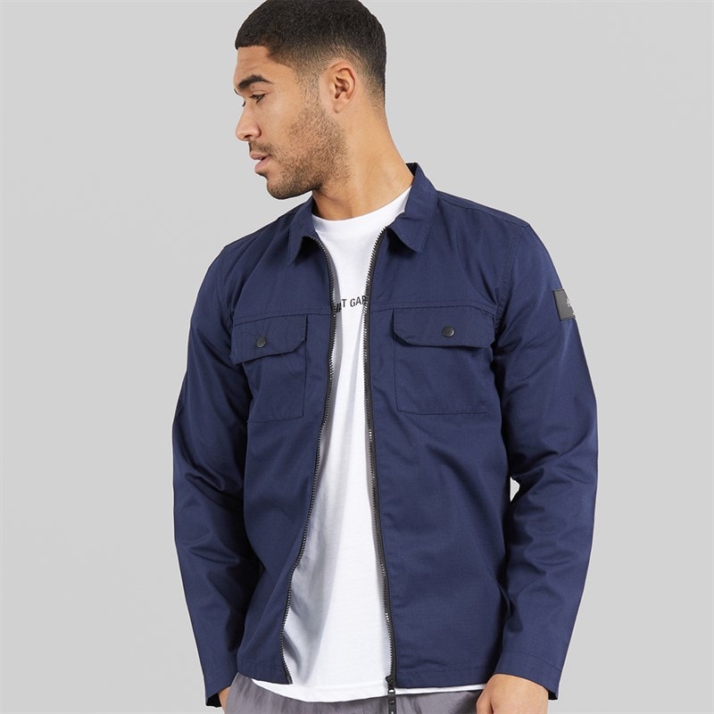 Avant Garde Herren Arden Überhemd Navy