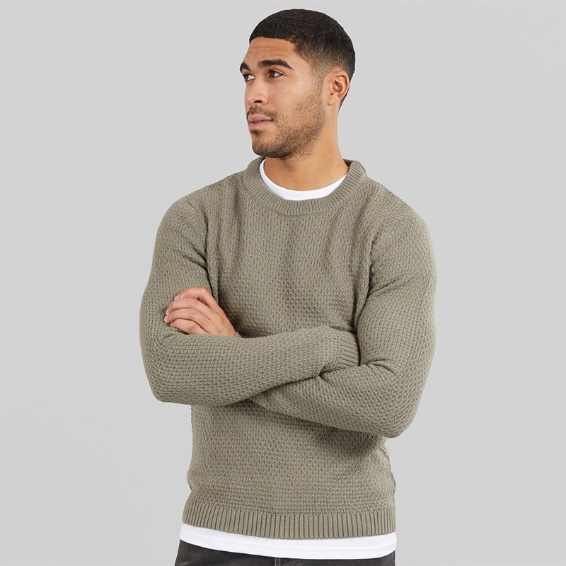 Avant Garde Heren Ciel Crew Neck Trui Olive
