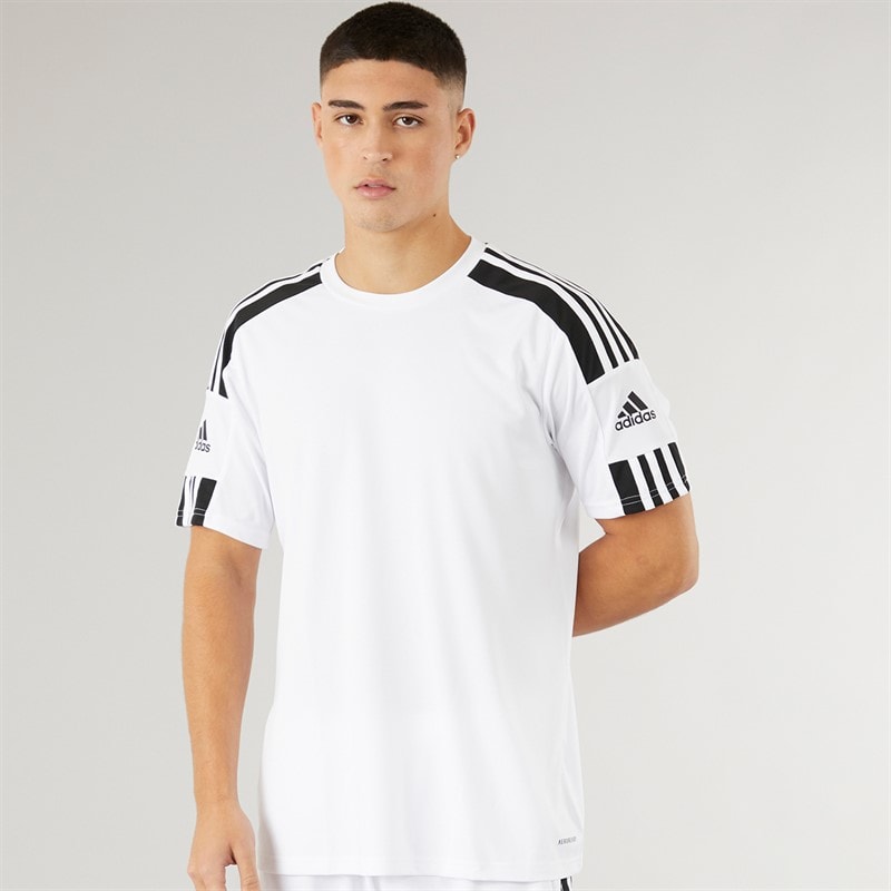 adidas T-shirt Squadra 21 Homme Blanc/Noir