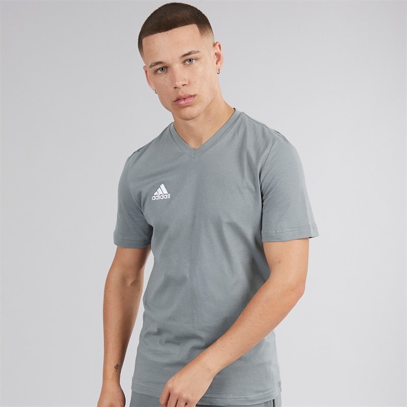 adidas Herren Entrada 22 T Shirt Team Grey Four