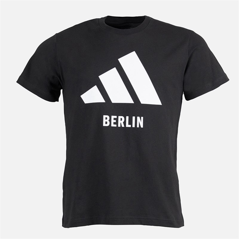 adidas Heren Berlijn Stad T-shirt Zwart