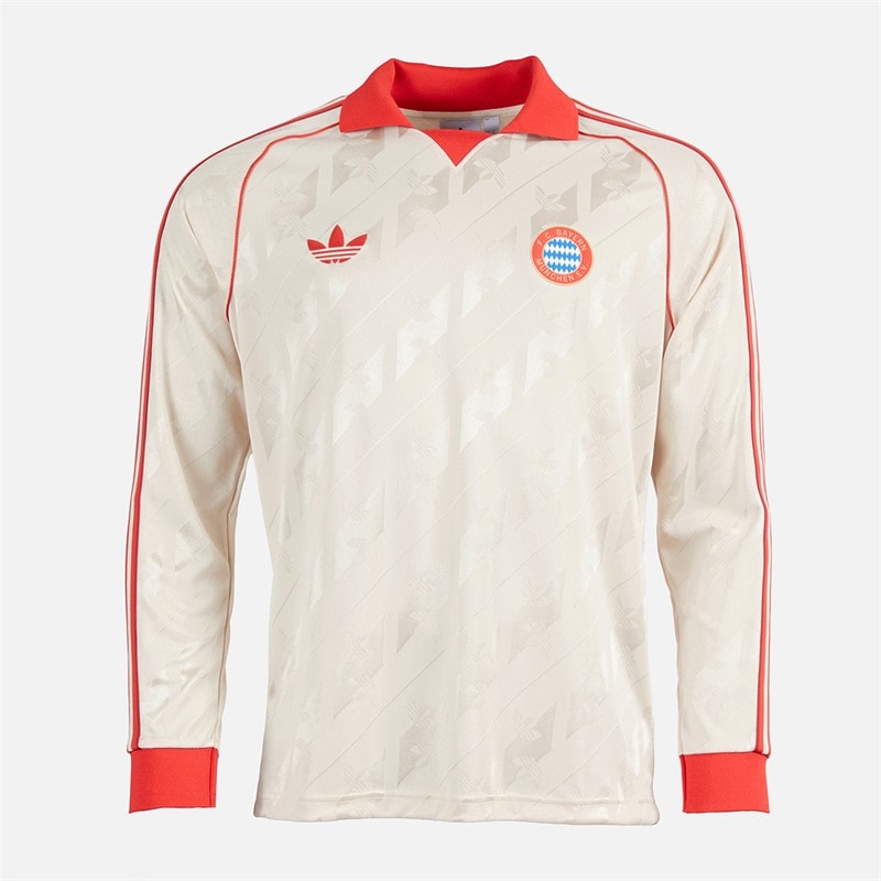 adidas Heren FCB FC Bayern München Langarm Retro Trikot Linen