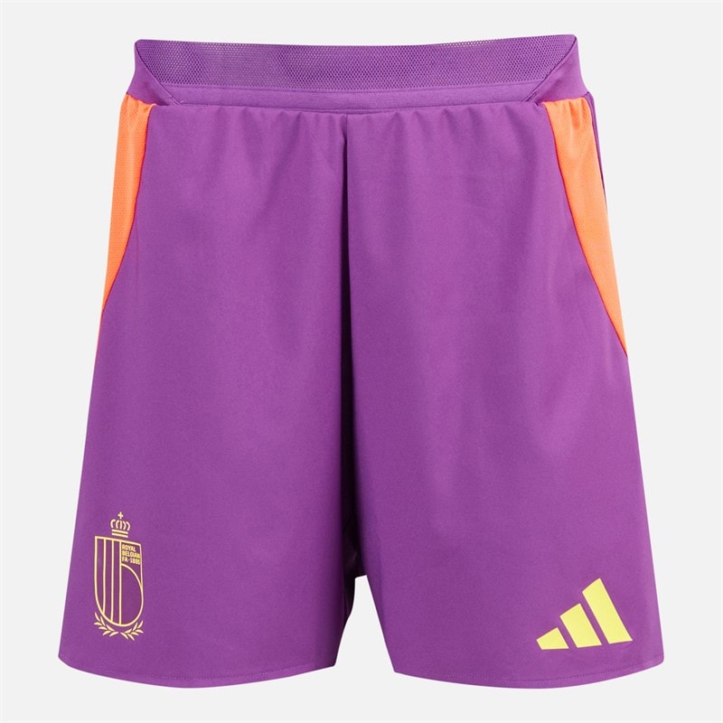 adidas RBFA Belgium 24/25 Authentic Away szorty dla niego kolor Glory Purple