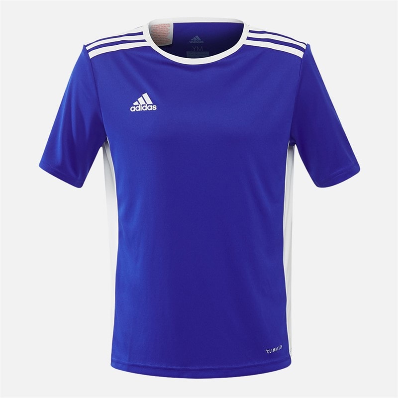 adidas Junior Entrada 18 T-shirt Bold Blue/Wit