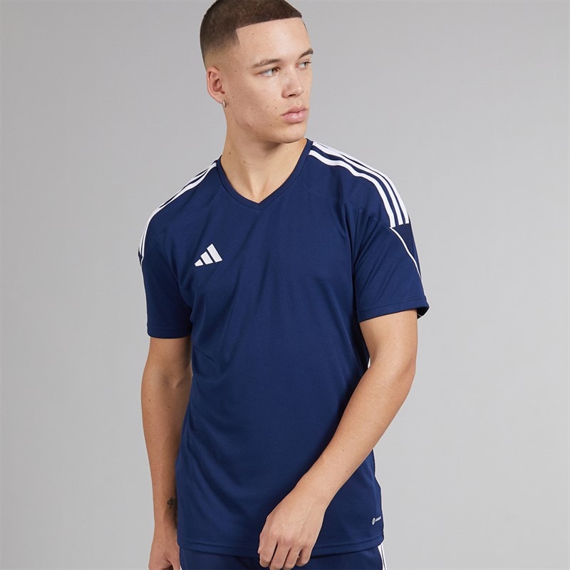 adidas Heren Tiro 23 League T-shirt Team Navy Blue/Wit