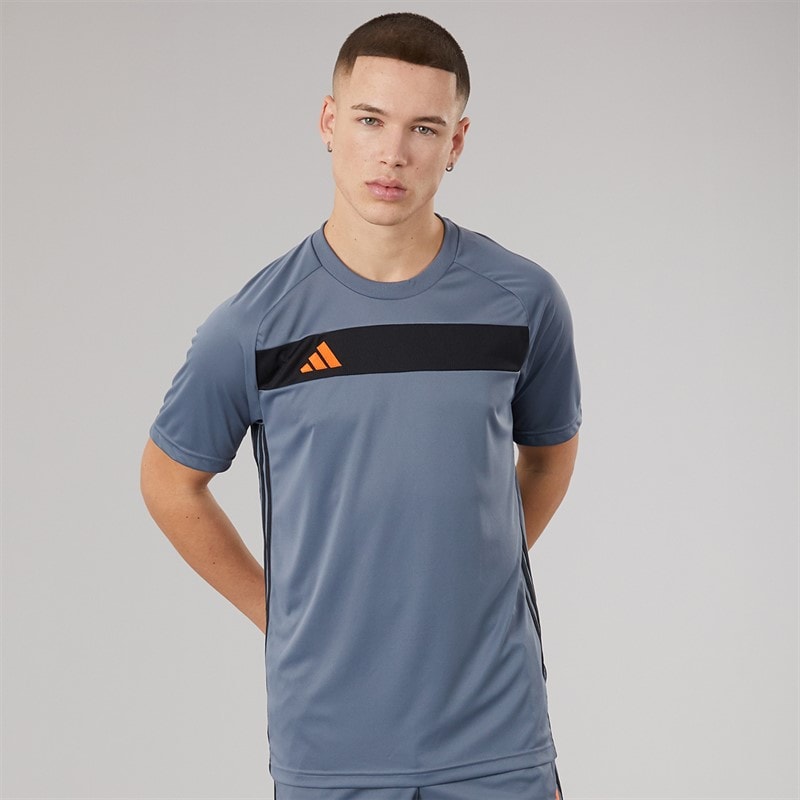 adidas Heren Tiro 25 Essentials T-shirt Team Onix/Super Orange