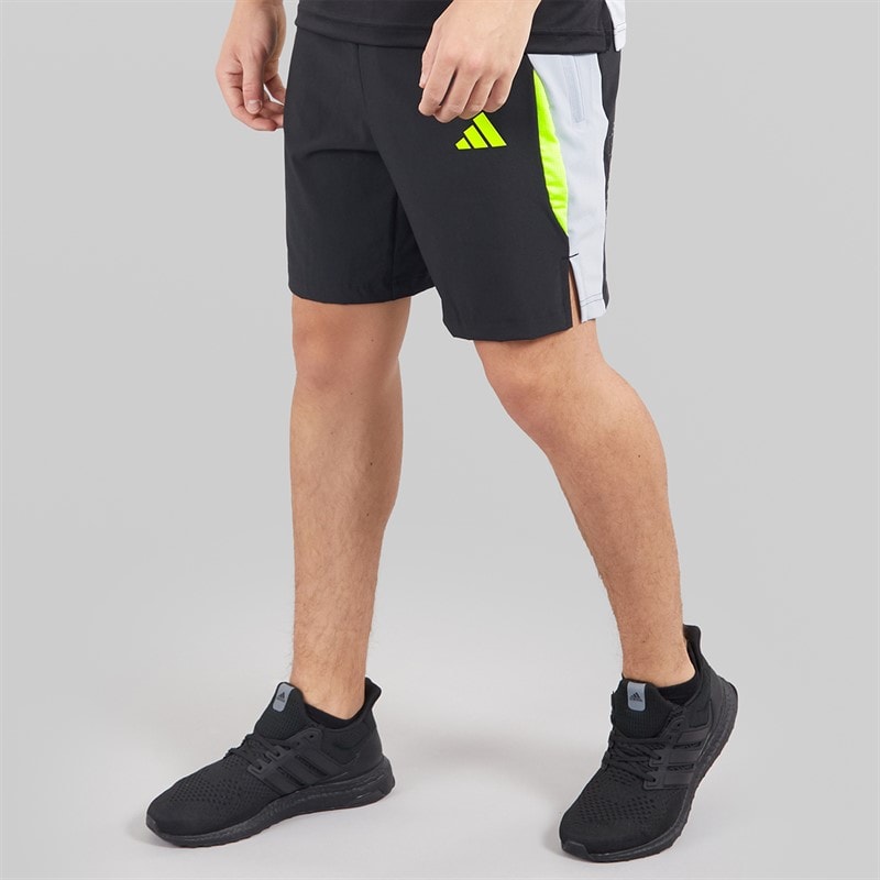 adidas Shorts d'entraînement Tech Apparel Colorblock Homme Noir