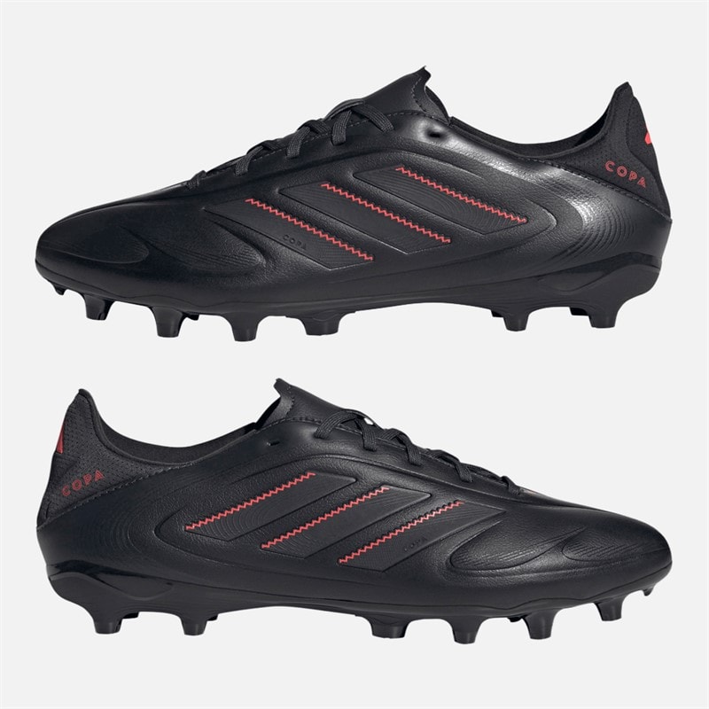 adidas Heren Copa Pure 3 League FG/MG Firm/Multi Ground Voetbalschoenen Core Black/Carbon/Lucid Red