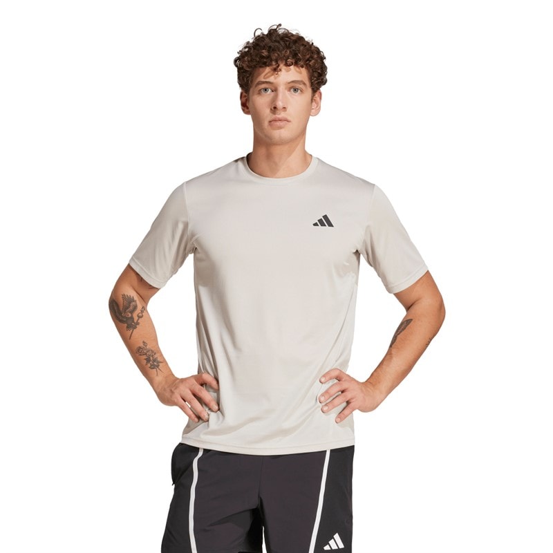 adidas T-shirt d'entraînement Homme Beige/Noir Beige /Noir