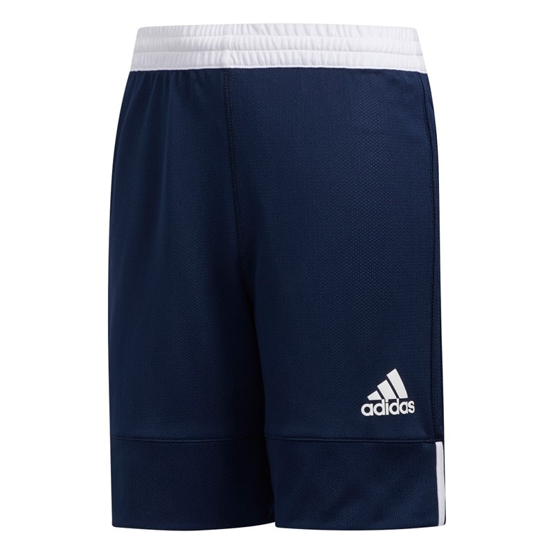 adidas Junior 3G Speed Omkeerbare Basketbalbroek Navy/Wit