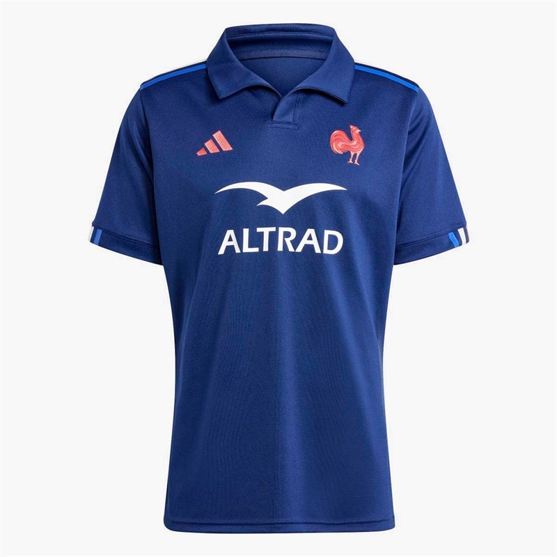 adidas Herren FFR Frankreich Rugby 24/25 Heim Trikot Dark Blue