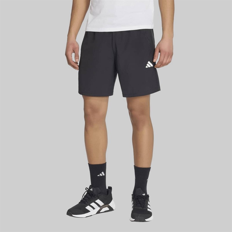 adidas Heren Train Essentials Geweven Trainingsbroek Kort Zwart/Wit