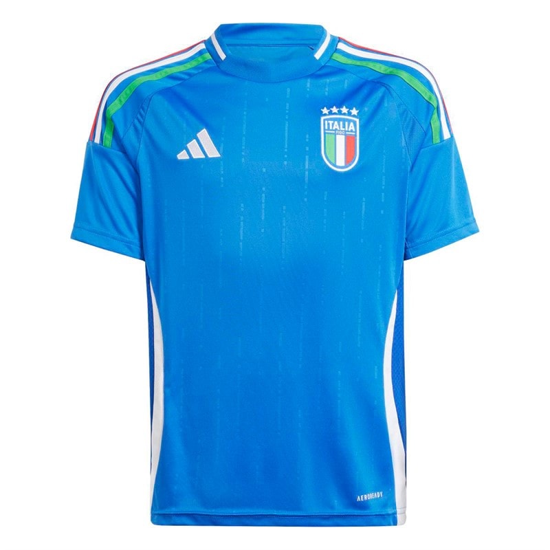 adidas Junior FIGC Italië 2024 Thuis shirt Blauw
