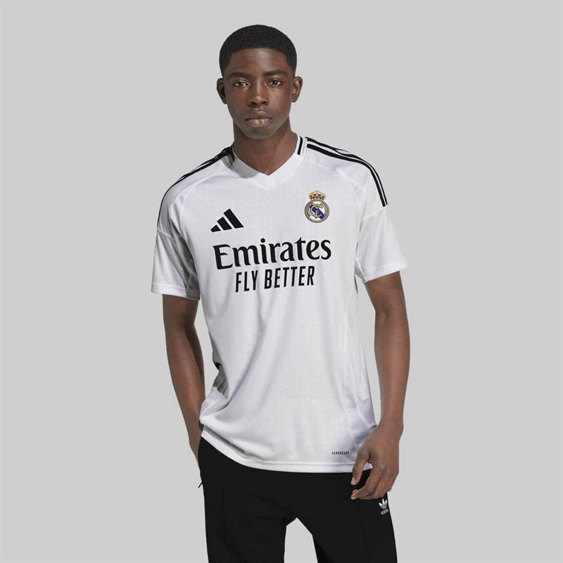 adidas Heren RMCF Real Madrid 24/25 Thuisshirt Wit