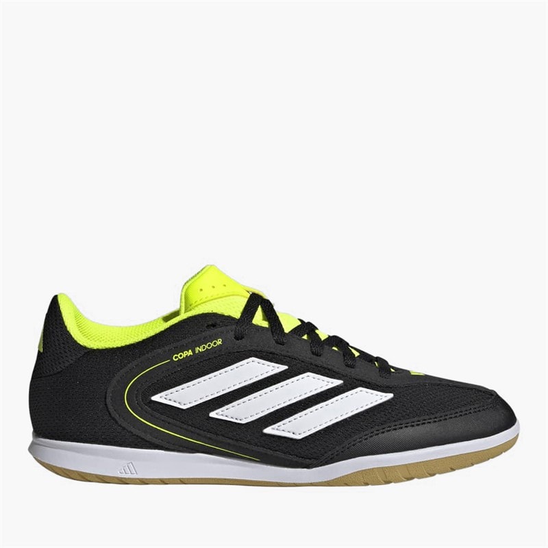 adidas Junior Copa Court League IN Indoor Fussball Schuhe Core Black/Cloud White/Lucid Lemon