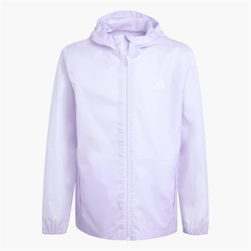 adidas Junior Meisjes Regen Volledige Rits Jas Ice Lavender
