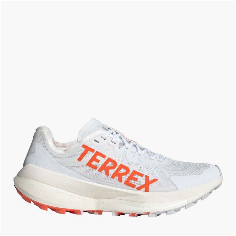 adidas Damen Terrex Agravic Speed Trail Laufschuhe Cloud White/Impact Orange/Dash Grey