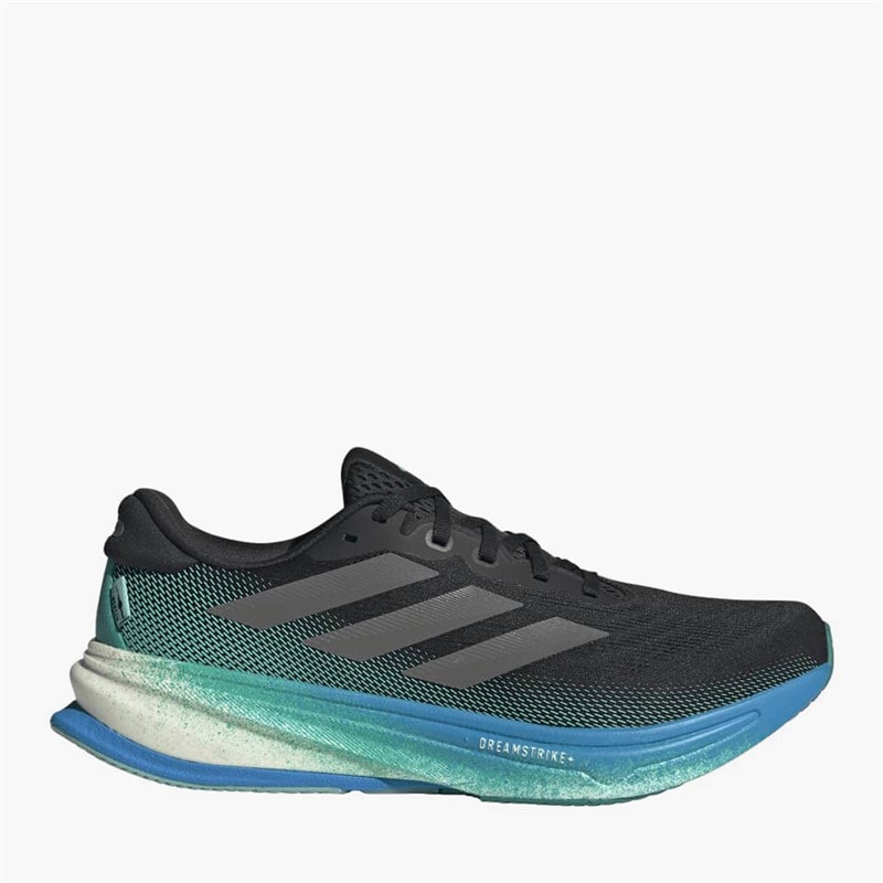 adidas Herren Supernova Rise 2 Neutrale Laufschuhe Core Black/Iron Metallic/Glory Green
