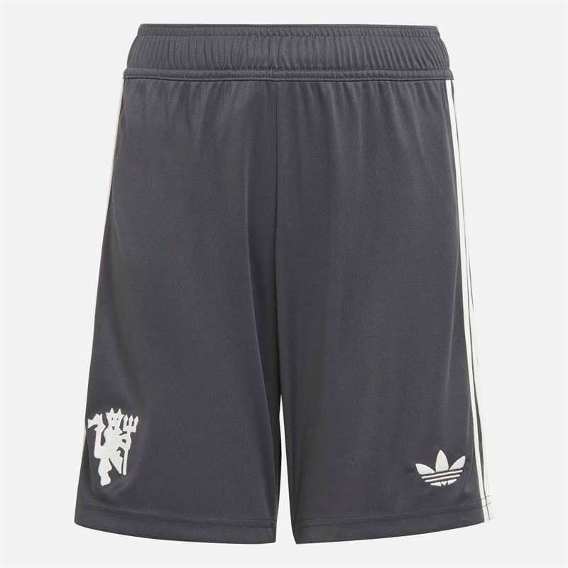 adidas Junior Junge MUFC Manchester United 24/2 Dritte Shorts Carbon