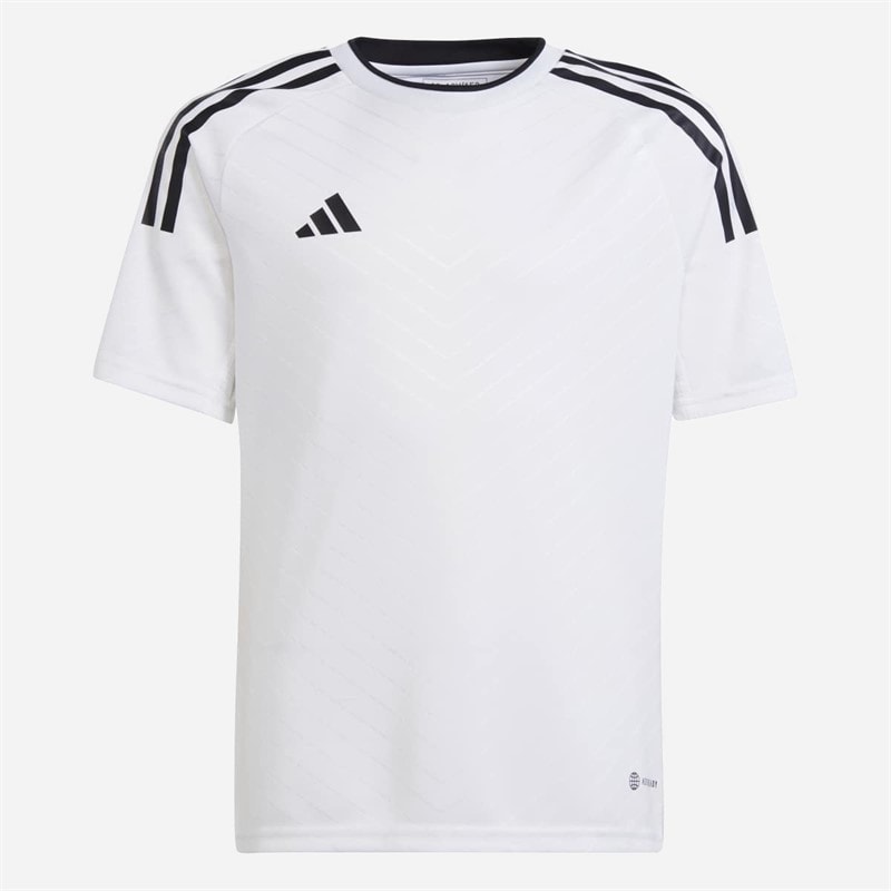adidas Junior Junge Campeon 23 T Shirt Weiß/Schwarz