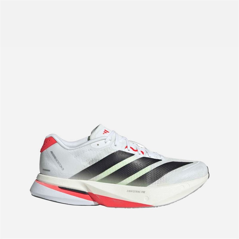 adidas Damen Adizero Boston 13 Lightstrike Pro Neutrale Laufschuhe Cloud White/Core Black/Lucid Red