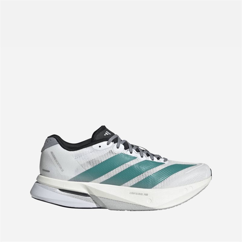 adidas Damen Adizero Boston 13 EQT Lightstrike Pro Neutral Laufschuhe Cloud White/Pure Teal/Grau