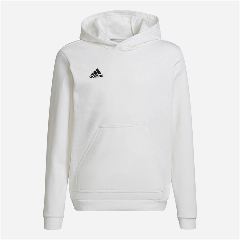 adidas Junge Entrada 22 Pullover Kapuzenpullover Weiß/Schwarz