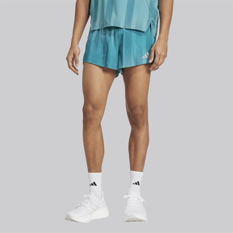 adidas Herren Adizero Laufshorts Powder Teal/Pure Teal
