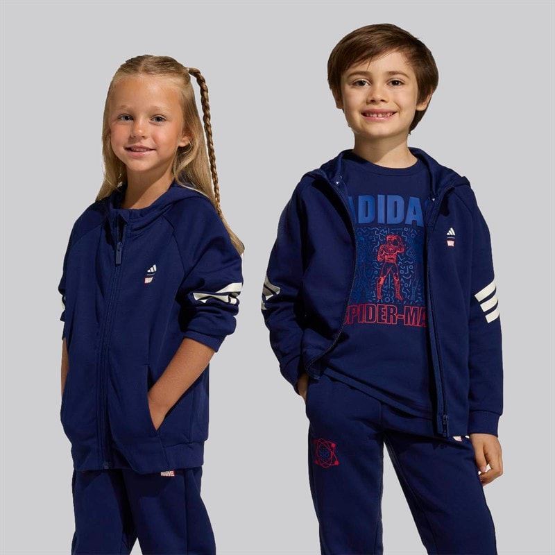adidas Kinder X Marvel Spider Man Trainingsjacke Dark Blue/Off White