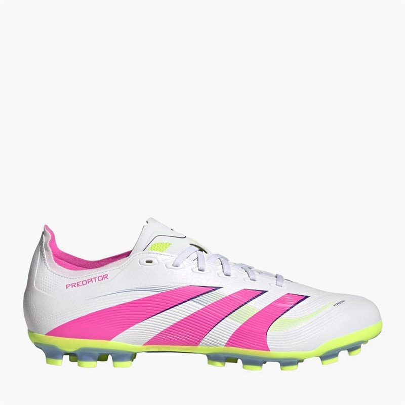adidas Homme Predator League Celestial Victory Pack AG Crampons de football terrain artificiel Cloud White/Lucid Pink/Lucid Lemon