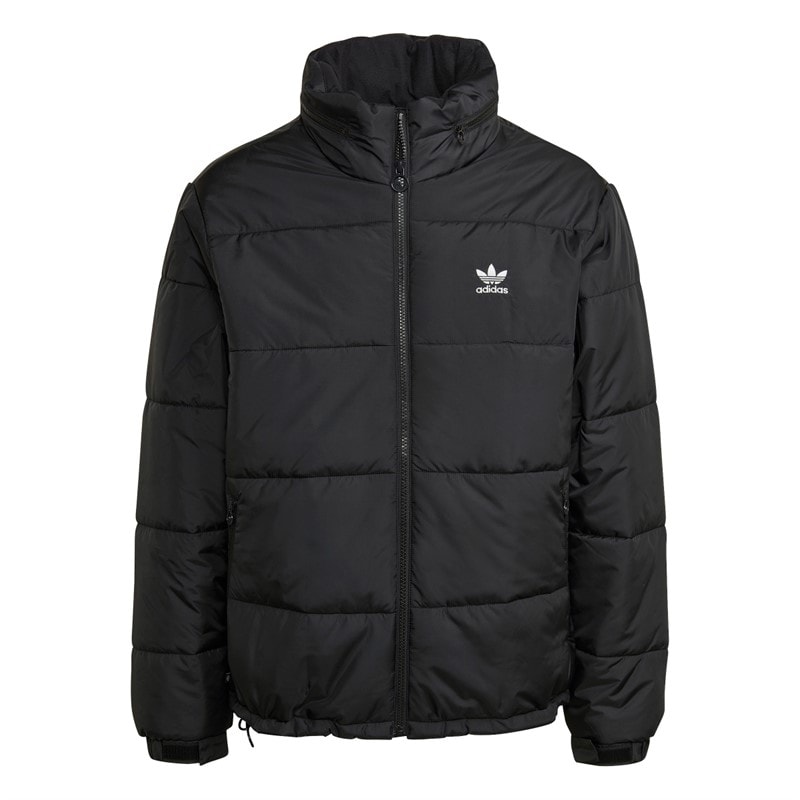 adidas Originals Heren Essentiële Gevoerde Puffer Jas Zwart