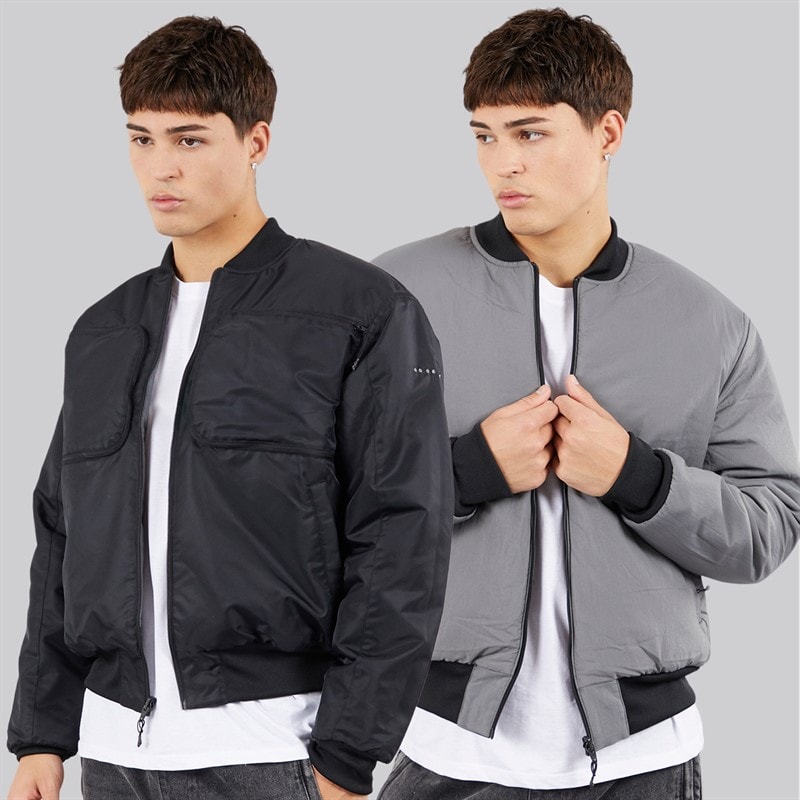 adidas Originals Heren Reclaim Omkeerbare Bomberjack Zwart