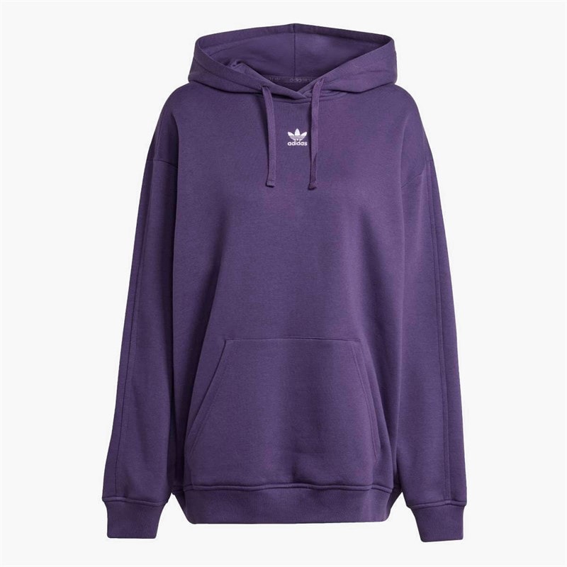 adidas Originals Dames Essentials Oversized Fleece Hoodie Aurora Plum
